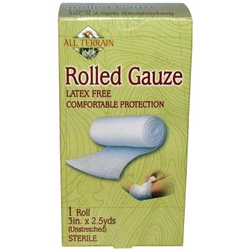 Latex Free Rolled Gauze Pads 3" 2.5 Yds Bandaging 