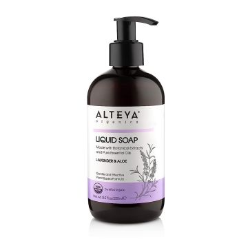 Lavender Aloe Liquid Soap 8.5 Oz Plant Based Alteya Organics