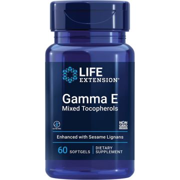 Life Extension Gamma E Mixed Tocopherols Sesame Lignans front