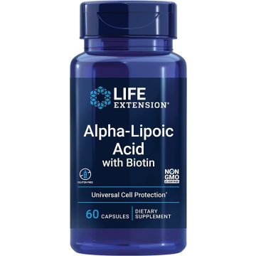 Life Extension Alpha-Lipoic Acid with Biotin Cell Protection front