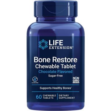 Life Extension Bone Restore Chewable 60 Tablets front