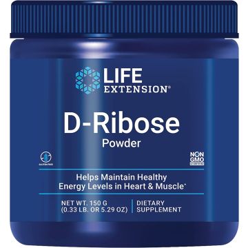 Life Extension D Ribose Powder 150G front