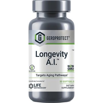 Life Extension Geroprotect Longevity A.I. 30 Softgels front