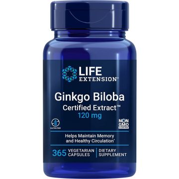 Life Extension Ginkgo Biloba Certified Extract front