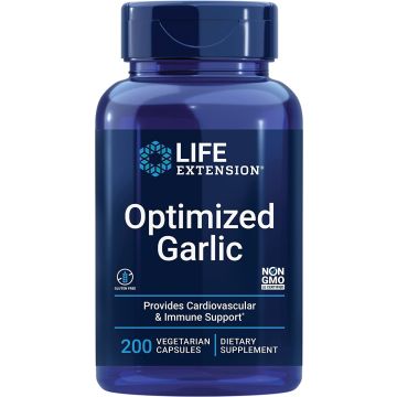 Life Extension Immune Support Optimized Garlic 1200mg bottle