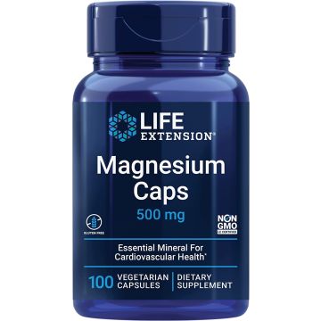Life Extension Cardiovascular Health Magnesium 500mg bottle