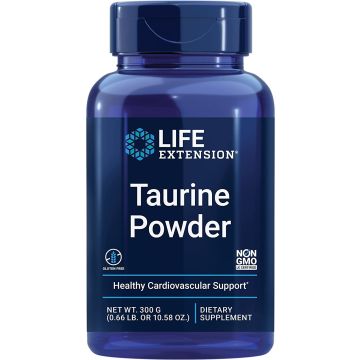 Life Extension Taurine Powder 300G Healthy Cardiovascular Support bottle