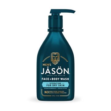 Men Hydrating Dry Skins 2 In 1 Face Body Wash 16 Oz Vegan Jason