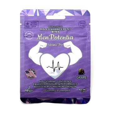 MenPotentia Advance Pro Halal Grape Male Enhancement Gummies gelatin-free certification