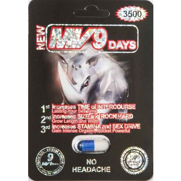 MV 9 Days 3500 Black Male Sexual Enhancement 3000mg by P.R Power