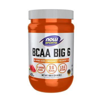 NOW Sports BCAA Big 6 Watermelon Powder