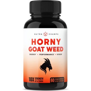 NutraChamps 10X Strength Horny Goat Weed front