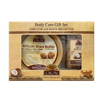 OKAY African Black Soap and Shea Butter Gift Set