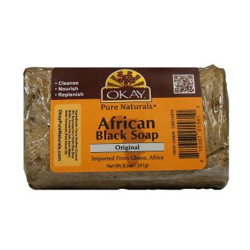 OKAY African Black Soap - 8oz bottle