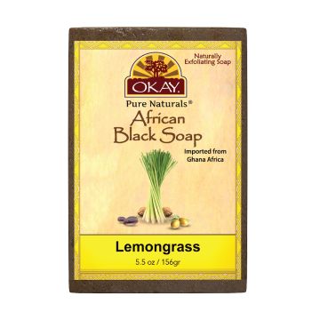 OKAY African Black Soap Lemongrass 5.5oz
