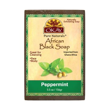 OKAY African Black Soap Peppermint 5.5oz