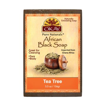 OKAY African Black Soap with Tea Tree Oil