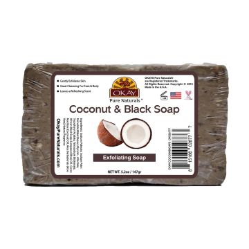 OKAY Coconut Black Soap Exfoliating 5.2oz