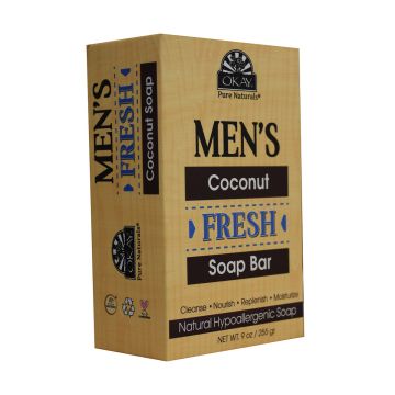 OKAY Coconut Fresh Bar Soap front view