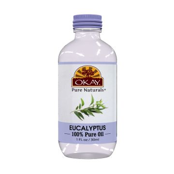 Bottle of OKAY Pure Naturals Pure Eucalyptus Essential Oil - 30ml