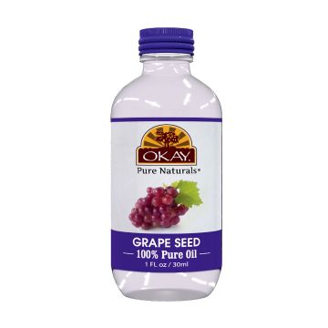 Bottle of OKAY Pure Naturals Pure Grape Seed Oil - 30ml
