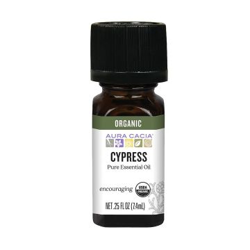 Organic Cypress Essential Oil bottle