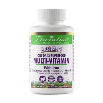 Paradise Herbs Earth's Blend Multivitamin Front View