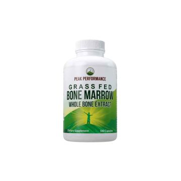 Peak Performance grass-fed bone marrow 180 capsules bottle