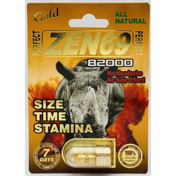 All Natural Perfect Zen69 Gold 82000 male enhancement capsule product image