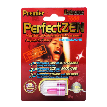 PerfectZen Extreme 7000 male enhancement capsules bottle front label