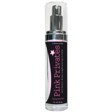 Pink Privates Lightening Cream 1 Oz Intimate Area Lightening Cream bottle