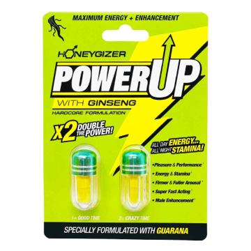Power Up Honeygizer With Ginseng Male Enhancement Double Green Pills