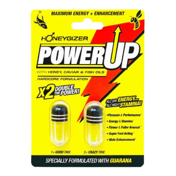 Power Up Honeygizer Hardcore Formulation Double Yellow Pills