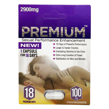 Premium 2900mg male enhancement pill capsule front view
