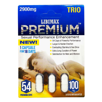 Premium 2900mg male enhancement capsule front label 3 Pills