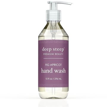 Premium Beauty Fig Apricot Hand Wash 10 Oz Vegan Deep Steep 