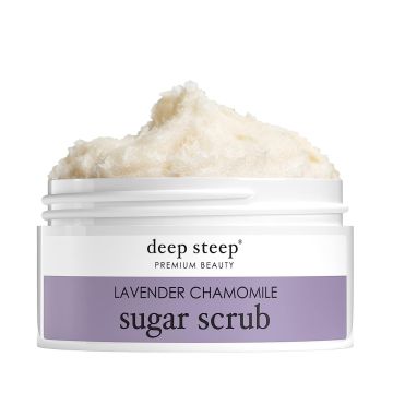 Premium Beauty Lavender Chamomile Sugar Scrub 8 Oz Deep Steep