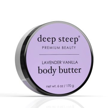 Premium Beauty Lavender Vanilla Vegan Body Butter 6 Oz Deep Steep