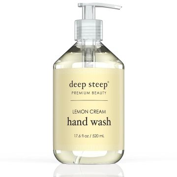 Premium Beauty Lemon Cream Liquid Vegan Hand Wash 17.6 Oz Deep Steep