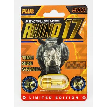 Rhino 17 Plus 5000 Gold Pill Male Enhancement 
