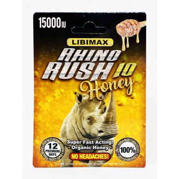  Rhino Rush 10 Honey Sachet 15000iu Male Enhancement