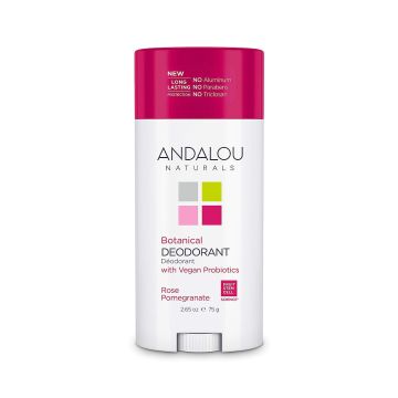 Rose Pomegranate Botanical Deodorant 2.65 Oz Vegan Andalou Naturals