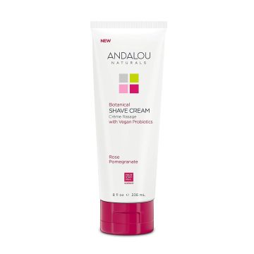 Rose Pomegranate Botanical Shave Cream 8 Oz Vegan