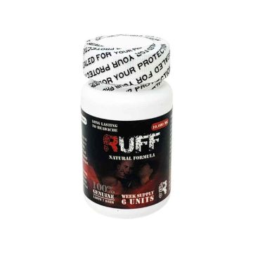 RUFF 10000mg 6 Count Bottle Male Enhancement Red Capsules Front