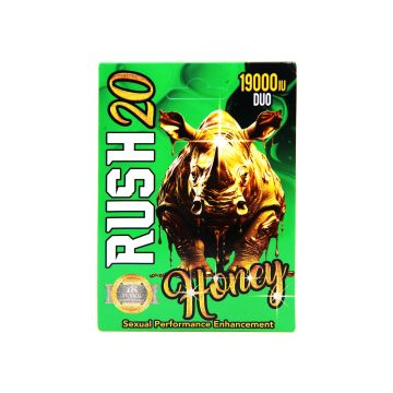 Rush 20 Honey 19000IU male enhancement pouch front