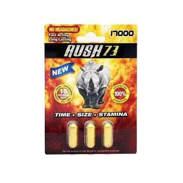 Rush 17000 Gold 3 Pills Per Pack Main Front