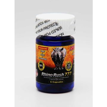 Rhino Rush 777 Gold 15000 Bottle of 6 Capsules