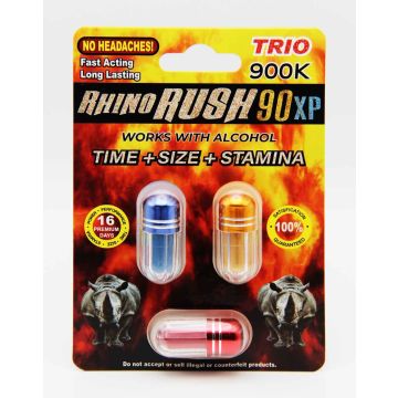 Rush 90XP Trio 900K three-capsule pack male enhancement