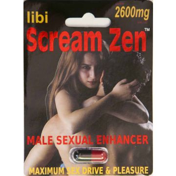 Scream Zen Libi Over 2600mg Value Male Sexual Enhancer Pill by Lovezone Inc