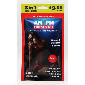 AM PM Sex Kit male enhancement 3 in 1 Male Sexual Enhancement Pill Pack